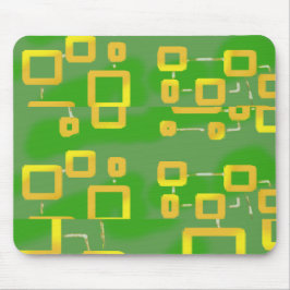 Alfombrilla De Ratón Funny Mousepad Geométrico Verde