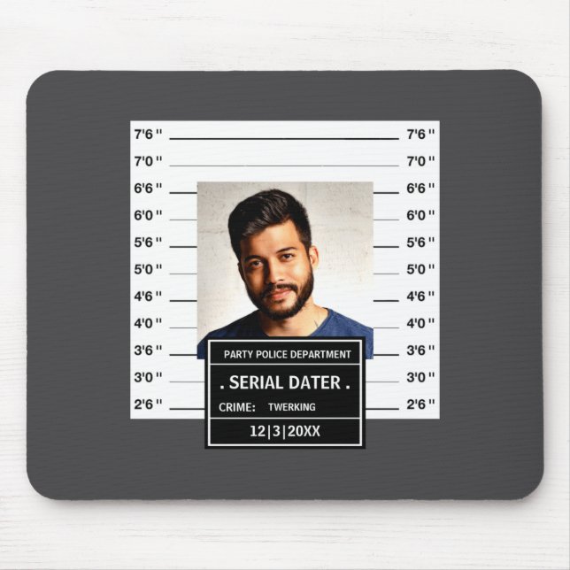 Alfombrilla De Ratón Funny Mugshot Ster  (Frente)