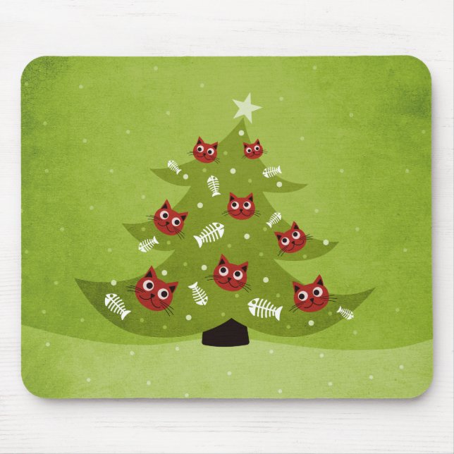 Alfombrilla De Ratón Funny Navidades Cat Lover (Frente)