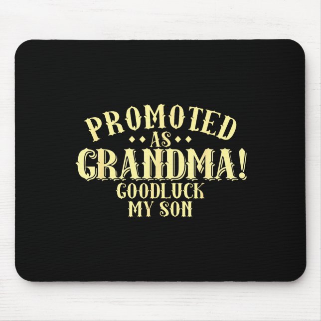 Alfombrilla De Ratón Funny New Grandma Promotion Quote Grandmother Humo (Frente)