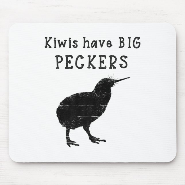 Alfombrilla De Ratón Funny New Zealand Quote Kiwis Have Big Peckers Quo (Frente)