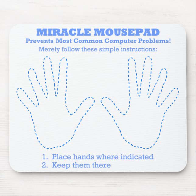 Alfombrilla De Ratón Funny Newbie First PC o Laptop Mousepad (Frente)
