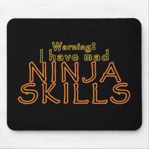 Alfombrilla De Ratón Funny Ninja Chiste Mousepad