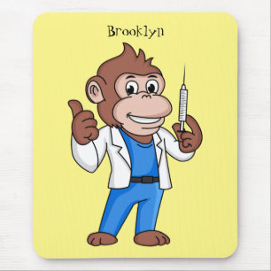 Alfombrilla De Ratón Funny orangutan ape personalizado médica