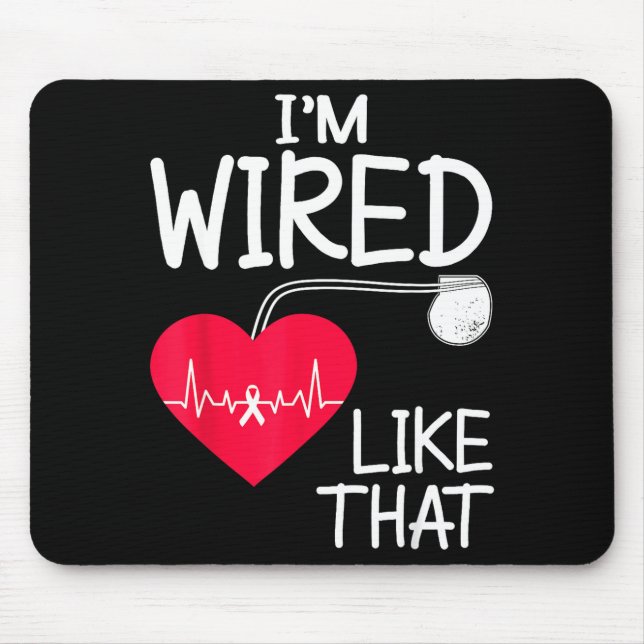 Alfombrilla De Ratón Funny Pacemaker Owner Heart Surgery Survivor  (Frente)