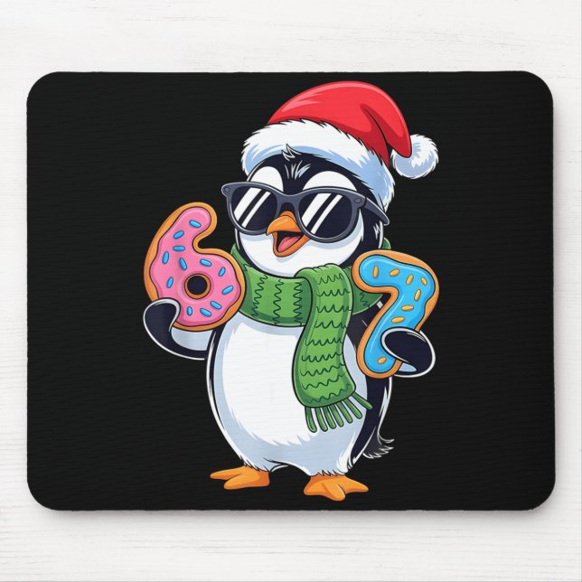 Alfombrilla De Ratón Funny Penguin Six Seven 67 Ice Cream Christmas Boy (Frente)
