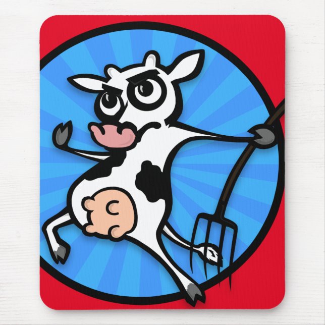 ALFOMBRILLA DE RATÓN FUNNY PERSONALIZADO COW MOUSE PAD (Frente)
