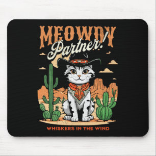 Alfombrilla De Ratón Funny Personalizado de cosecha de gato de Meowboy