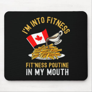 Alfombrilla De Ratón Funny Poutine Rutina Im En Fitness Canadien Que