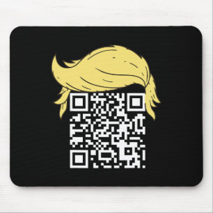 Alfombrilla De Ratón Funny Qr presidente Trump, código de baile 2