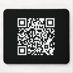 Alfombrilla De Ratón Funny Qr presidente Trump código de baile (en negr