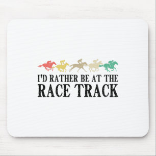 Alfombrilla De Ratón Funny Race Track Horse Carreras Regalo Hombres Muj