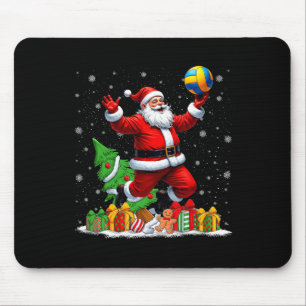 Alfombrilla De Ratón Funny Santa Jugando Voleibol Navidades Encende Xm