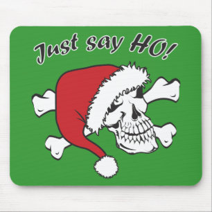 Alfombrilla De Ratón Funny Santa Skull