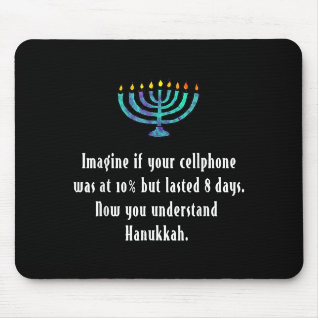 Alfombrilla De Ratón Funny Sarcastic Hanukkah Chanukah Cellphone Quote  (Frente)