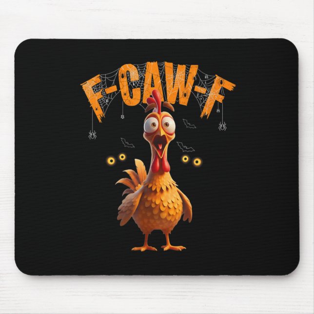 Alfombrilla De Ratón Funny Sder Web Chicken F-caw-f (Frente)