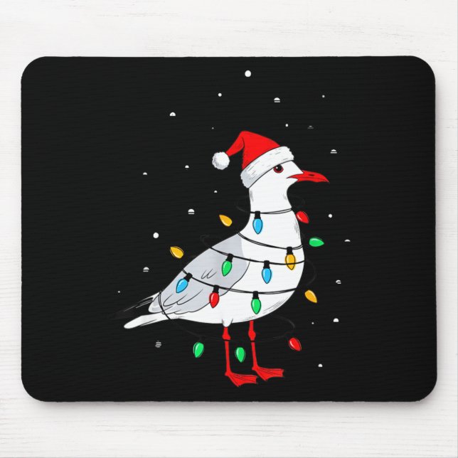 Alfombrilla De Ratón Funny Seagull Bird Christmas Animal Lover  (Frente)