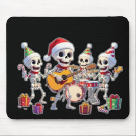 Alfombrilla De Ratón Funny Skeleton Band Christmas & New Year – 3D Cart
