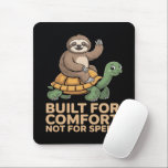 Alfombrilla De Ratón Funny Sloth Riding Turtle<br><div class="desc">Funny Sloth Riding Turtle</div>