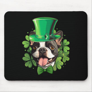 Alfombrilla De Ratón Funny St Patricks Boston Terrier 