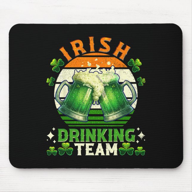Alfombrilla De Ratón Funny St Patricks Day Irish Beer Team Ire (Frente)