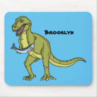 Funny T rex dinosaur ilustracion