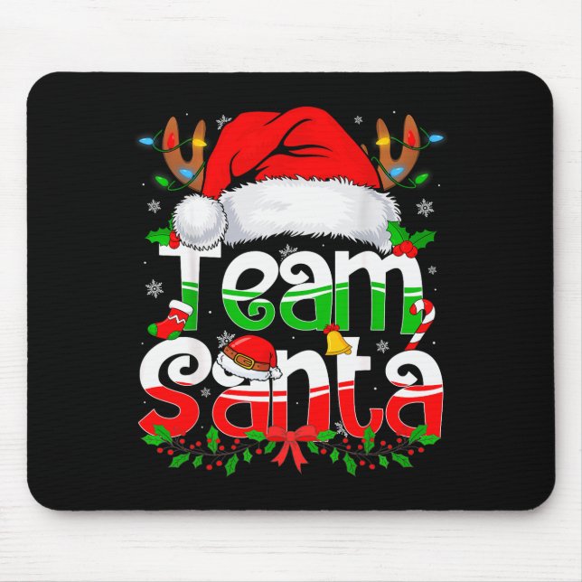 Alfombrilla De Ratón Funny Team Santa Claus Christmas Family Matching P (Frente)