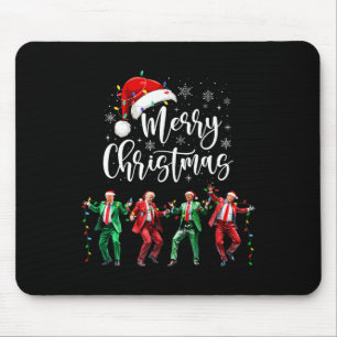 Alfombrilla De Ratón Funny Trump baila Papá Noel Feliz Navidad