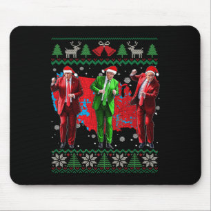 Alfombrilla De Ratón Funny Trump baila Papá Noel Navidades Navidad Paja
