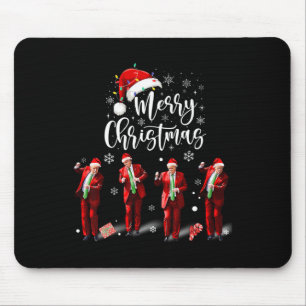 Alfombrilla De Ratón Funny Trump Baila Santa Claus Feliz Navidad