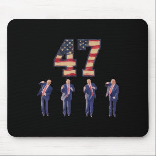 Alfombrilla De Ratón Funny Trump bailando en Estados Unidos 47 hombres