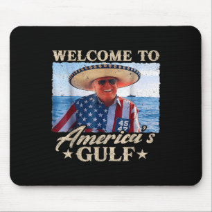Alfombrilla De Ratón Funny Trump Bienvenido Al Golfo De Las Américas, G