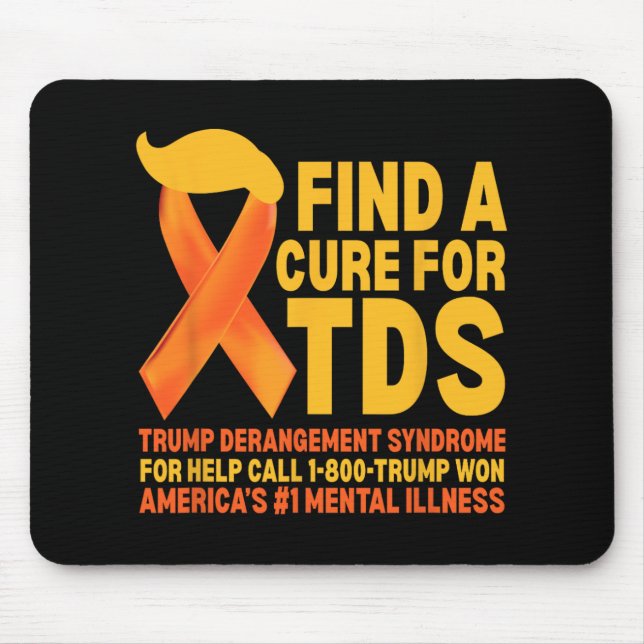 Alfombrilla De Ratón Funny Trump Derangement Syndrome Tds Awareness Rep (Frente)