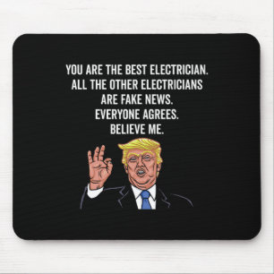 Alfombrilla De Ratón Funny Trump Electrician Lineman