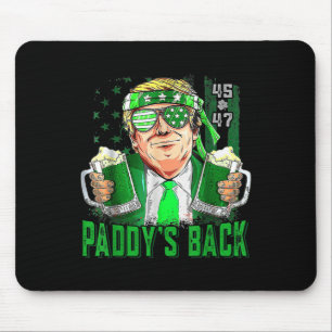 Alfombrilla De Ratón Funny Trump Paddys Back 45 47 St Patricks Day Esta