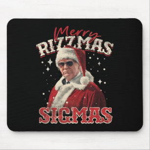 Alfombrilla De Ratón Funny Trump Santa Merry Rizzmas Sigmas Xmas Pajama