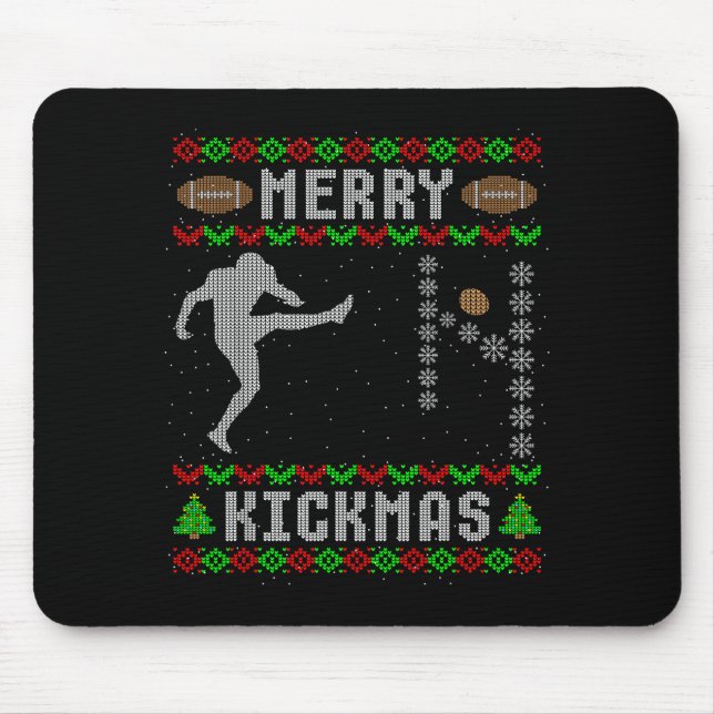 Alfombrilla De Ratón Funny Ugly Christmas Football Srt Team Kicker  (Frente)