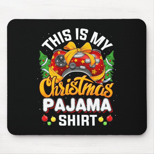 Alfombrilla De Ratón Funny Video Game Controller Navidades Santa Hat Ga (Frente)