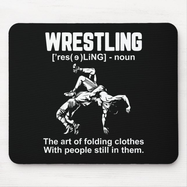 Alfombrilla De Ratón Funny Wrestling Definition The Art Of Folding Clot (Frente)