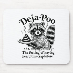 Alfombrilla De Ratón Funy Deja-poo Raccoon Meme Raccoon Dice Citas