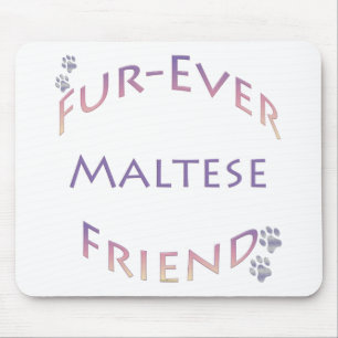Alfombrilla De Ratón Furever maltés