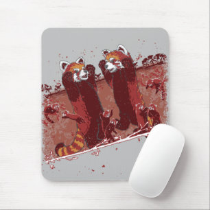 Alfombrilla De Ratón Furia del Panda Rojo