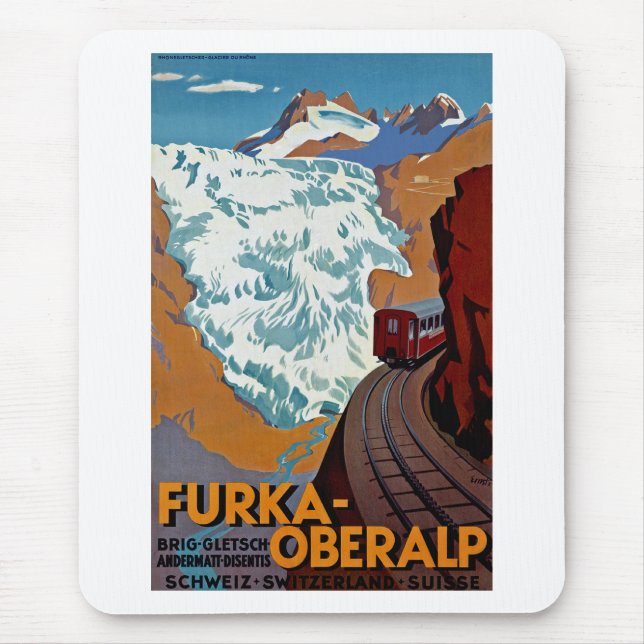 Alfombrilla De Ratón Furka-Oberalp Suiza (Frente)