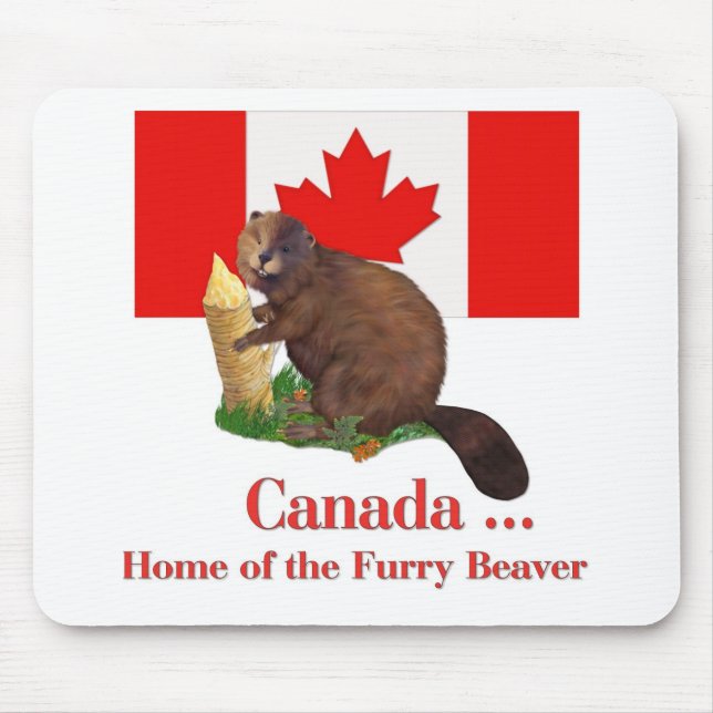 Alfombrilla De Ratón Furry Beaver (Frente)