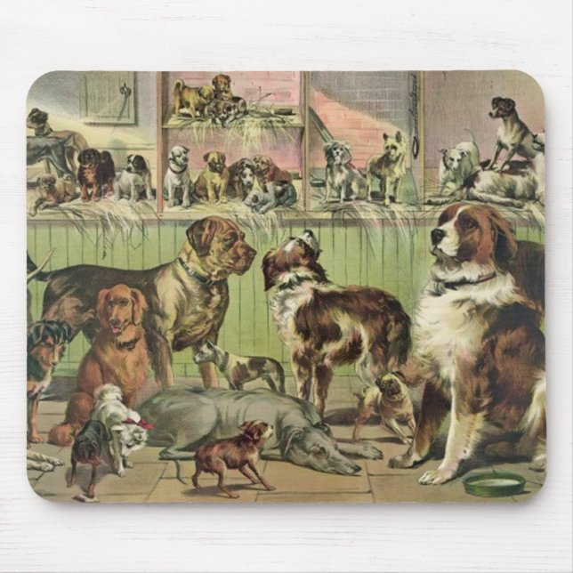 Alfombrilla De Ratón Furry Friends Dog Aovers Mouse Pad (Frente)