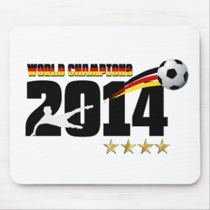 Alfombrilla De Ratón Fútbol 2014 del campeón del mundo de la bandera 