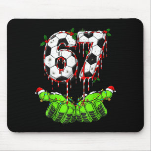 Alfombrilla De Ratón Fútbol 67 Seis Siete Divertido Gen Alfa Meme Goteo