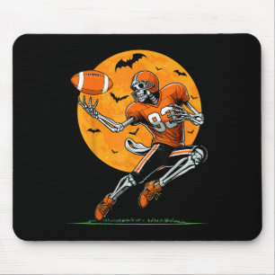 Alfombrilla De Ratón Fútbol Americano Esqueleto Niños Halloween Fútbol 