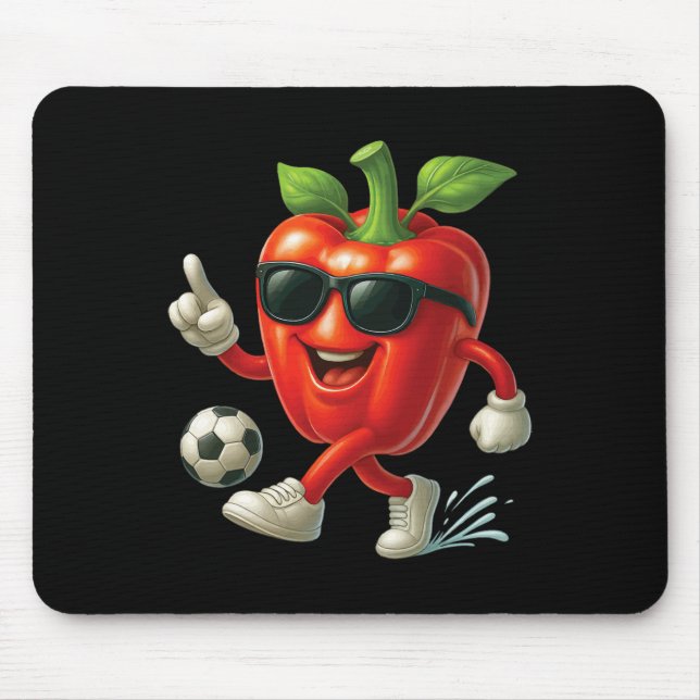 Alfombrilla De Ratón Fútbol de Pimiento Morrón (Frente)