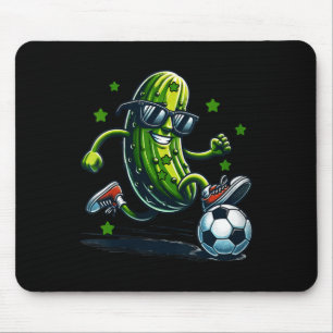 Alfombrilla De Ratón Fútbol femenino divertido pickle con gafas de sol
